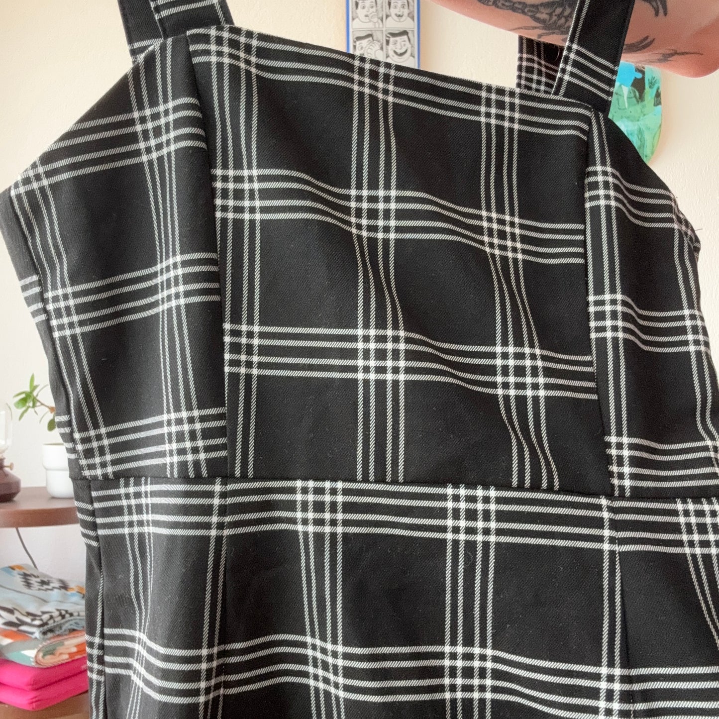 Black Dress with White stripes | Bern
