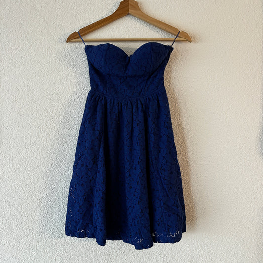Mini-robe bustier bleue | Bern