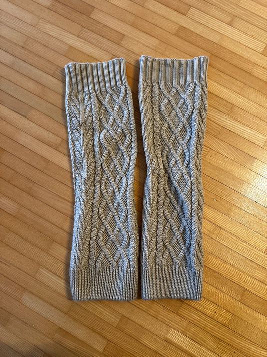 Beige Ankle Warmers