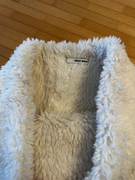 Écharpe blanche moelleuse