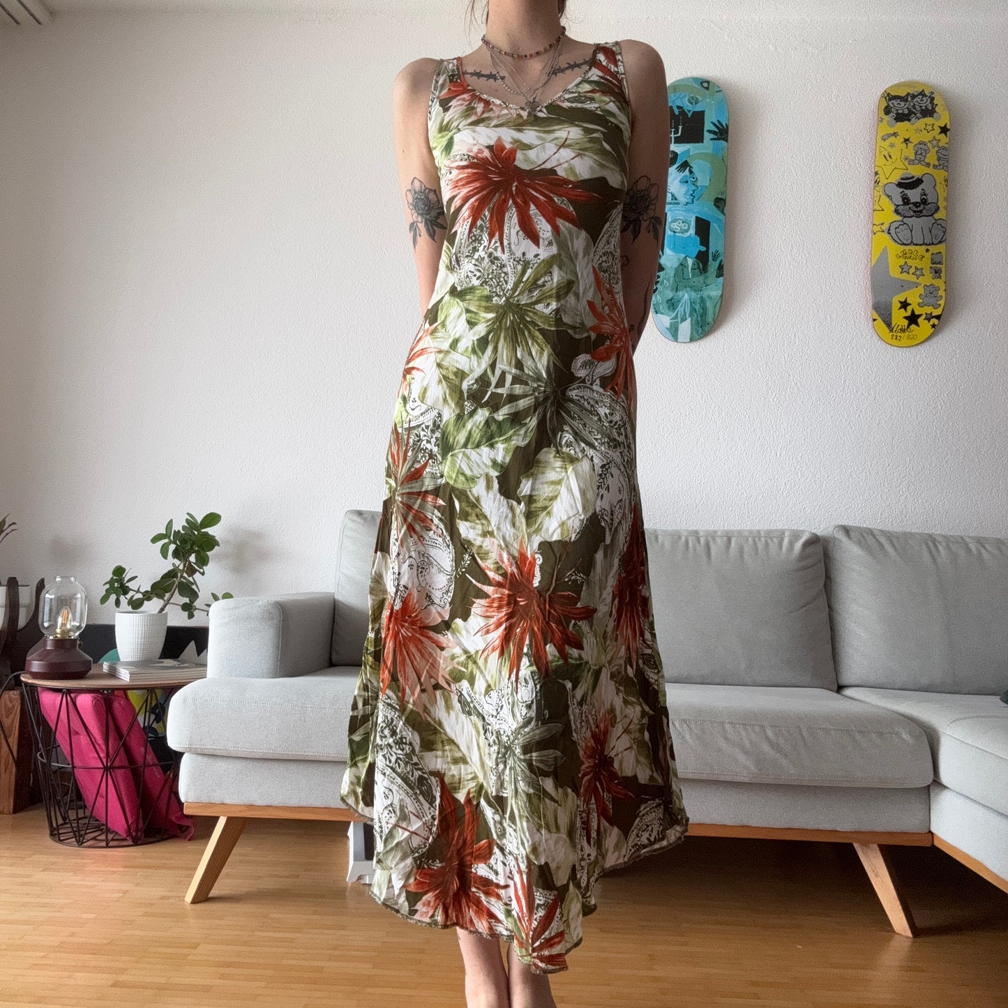 Green and Orange Dress | Bern