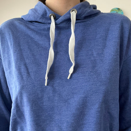 Sweat à capuche bleu court | Bern