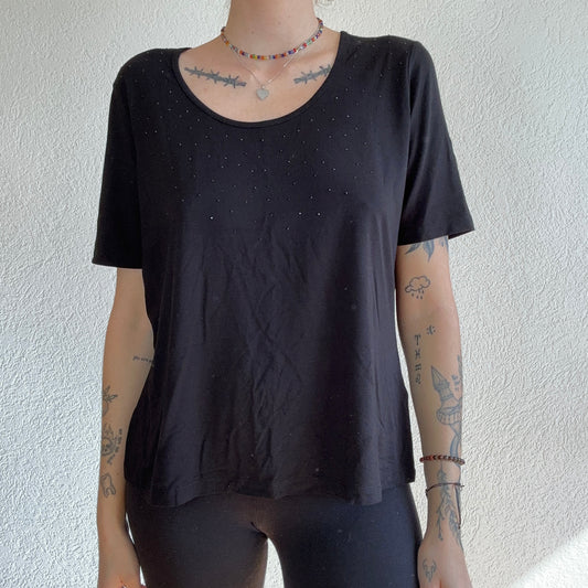 Black Shirt with glittery front | Bern
