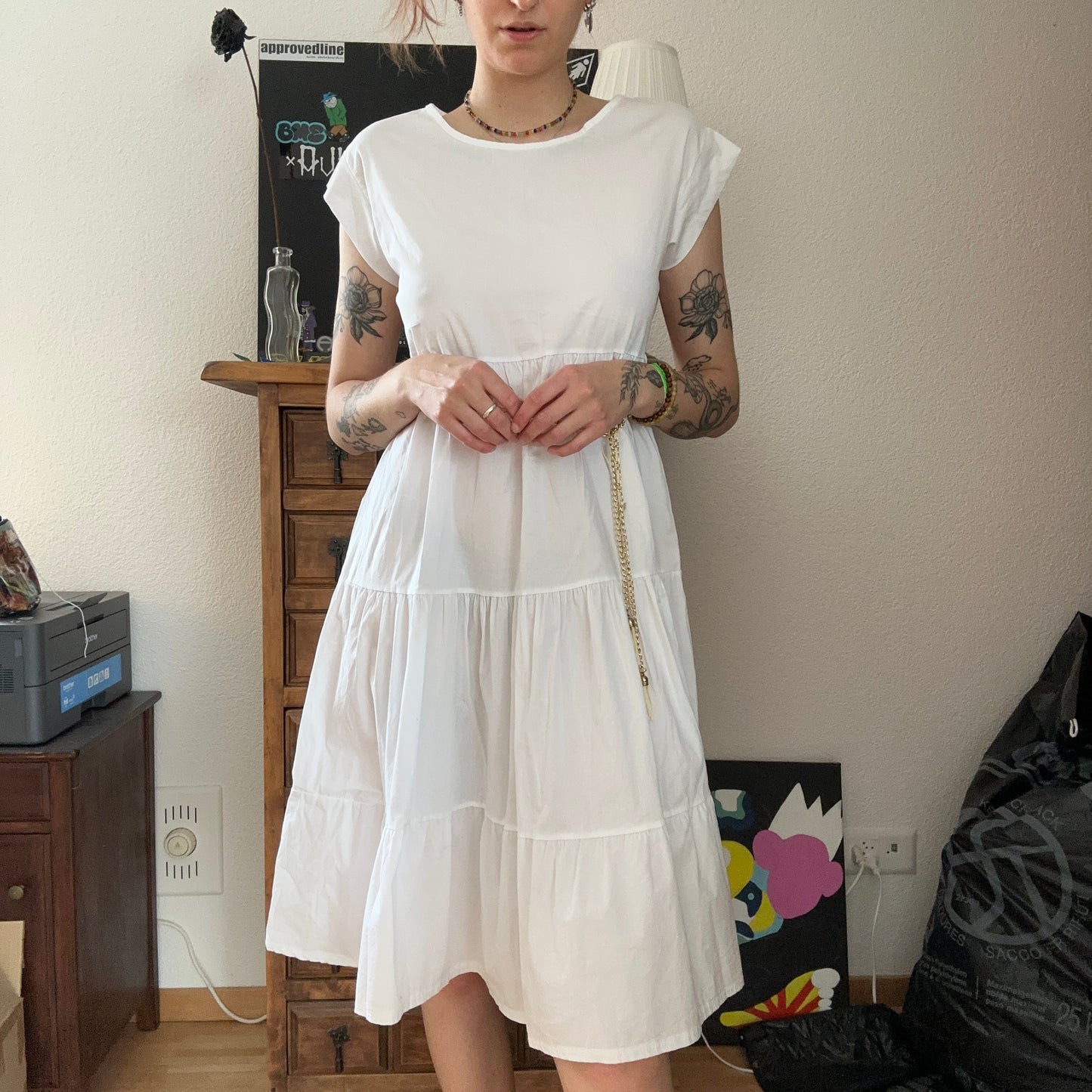 White Midi Dress | Bern