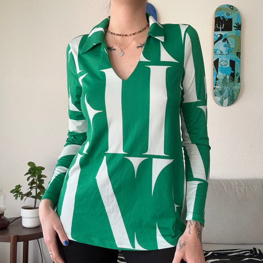 Green and white Longsleeve | Bern