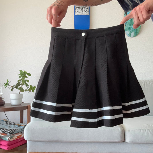 Black Skirt with white stripes | Bern