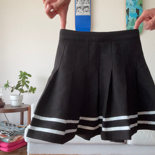 Black Skirt with white stripes | Bern