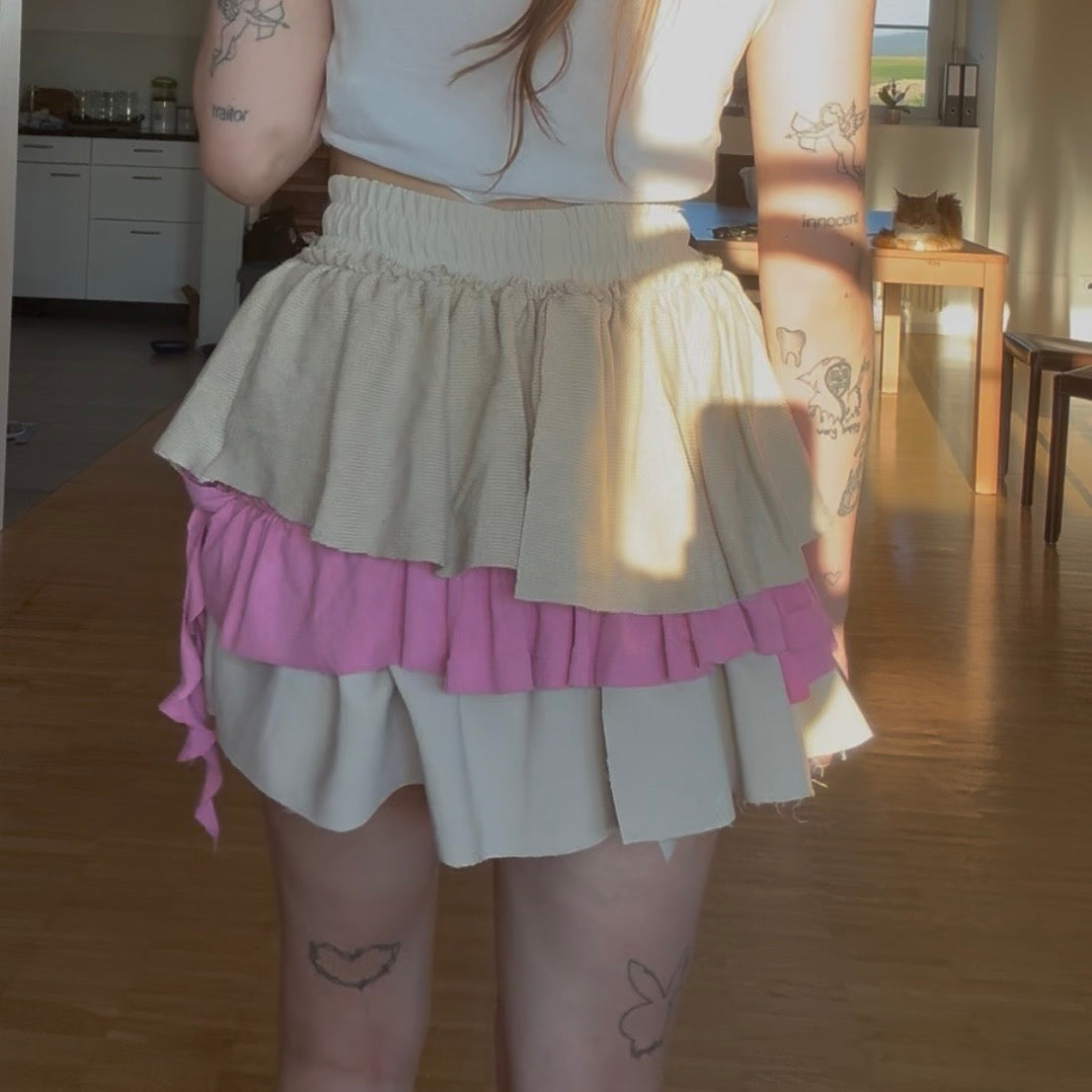 Whimsical Barbie Upcycled Skirt