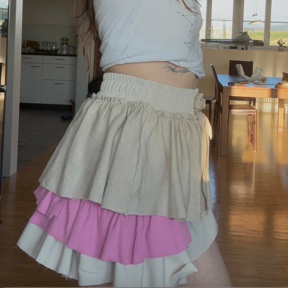 Whimsical Barbie Upcycled Skirt