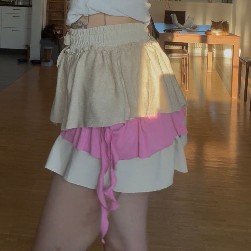Whimsical Barbie Upcycled Skirt