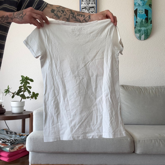 White Shirt with Ariana Grande Print