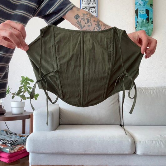 Green Corset Top