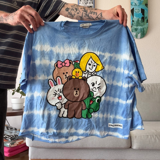 Blue Shirt with cute animal Print in the front