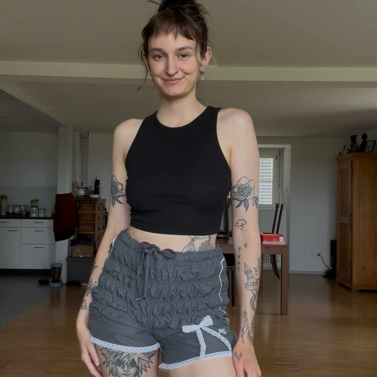 Nike Shorts mit Spitzendetails
