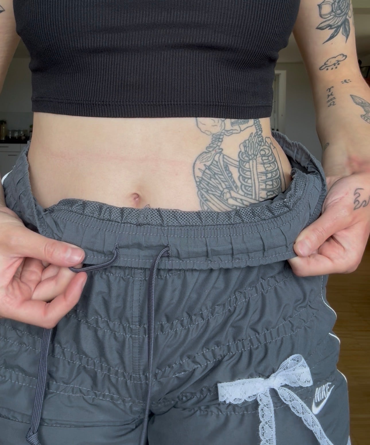 Nike Shorts mit Spitzendetails