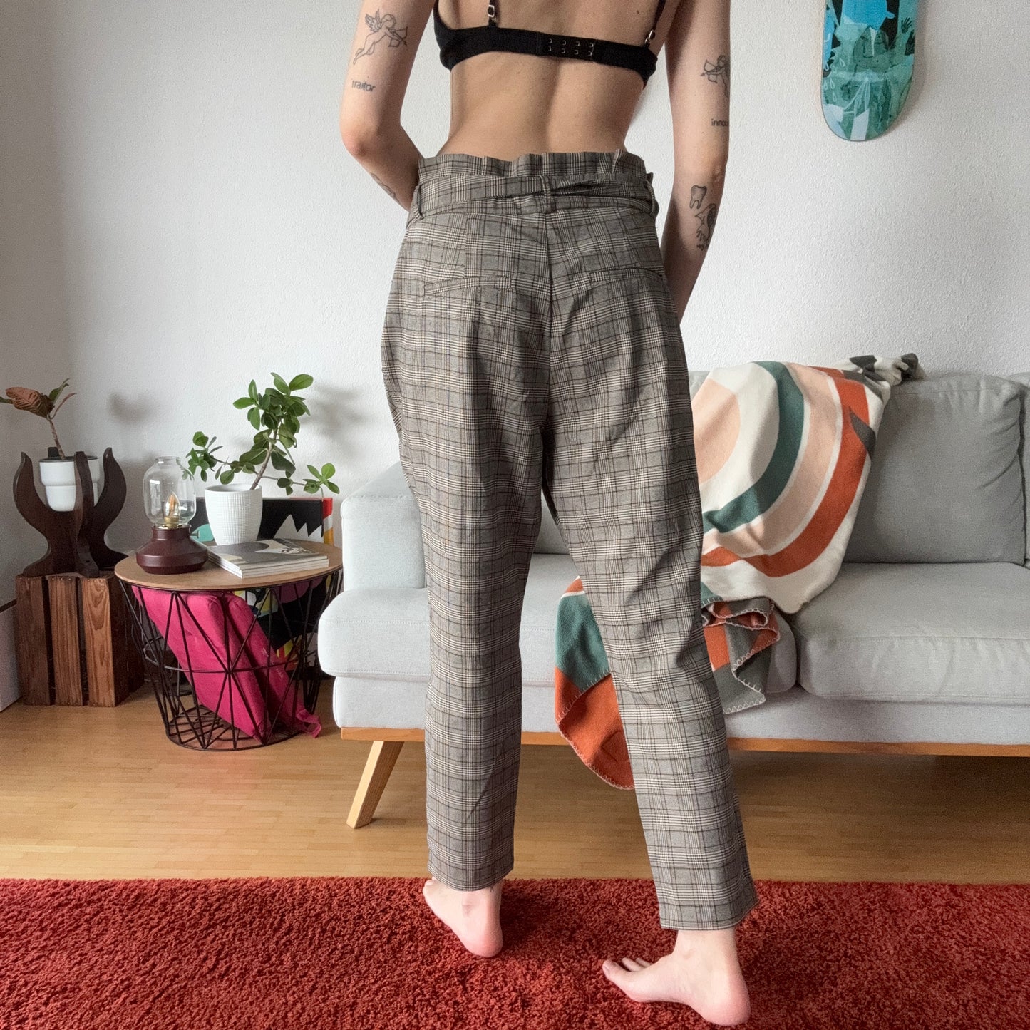 Beige Pants with brown and beige stripes | Bern