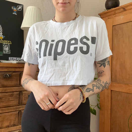 White cropped Snipes Shirt  | Neuenegg