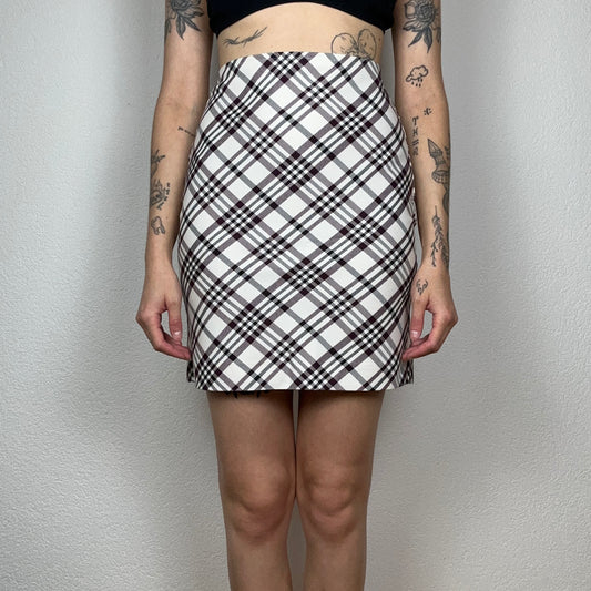 White Skirt with red and black stripes | Bern