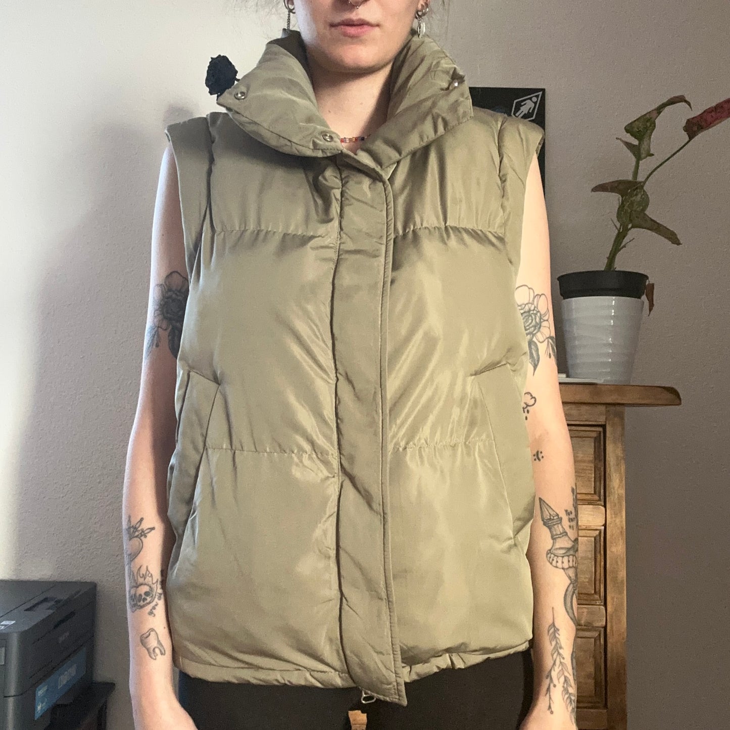 Green Puffer Vest