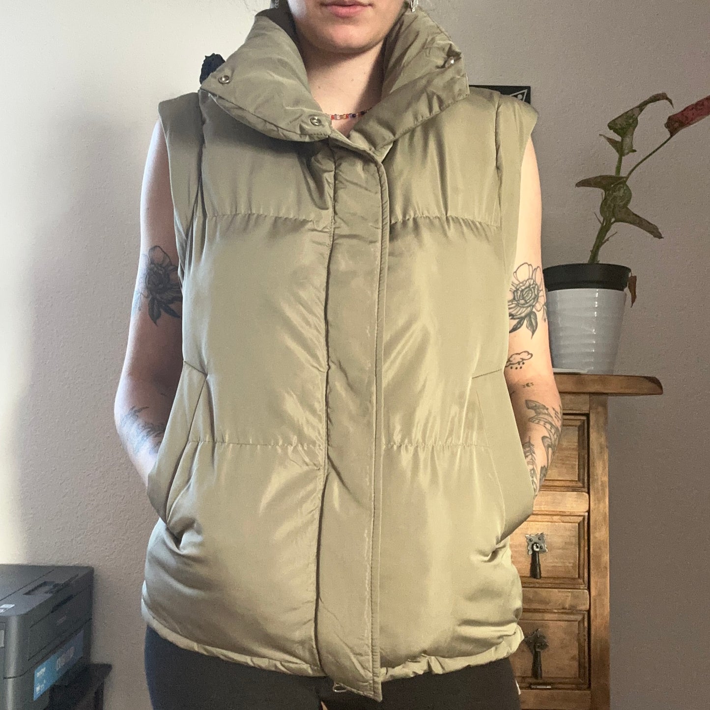 Green Puffer Vest