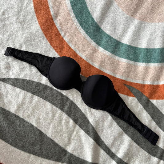 Black Strapless Bra