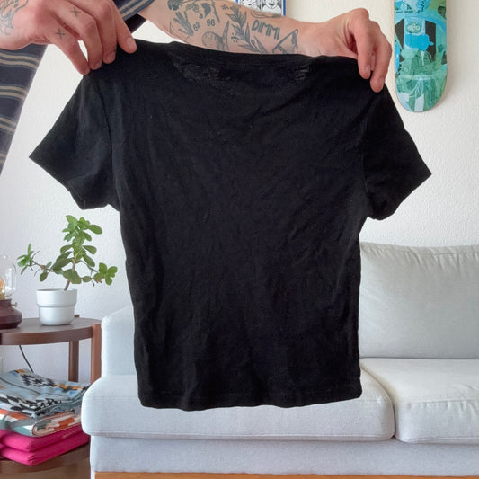 Black cropped Shirt | Bern