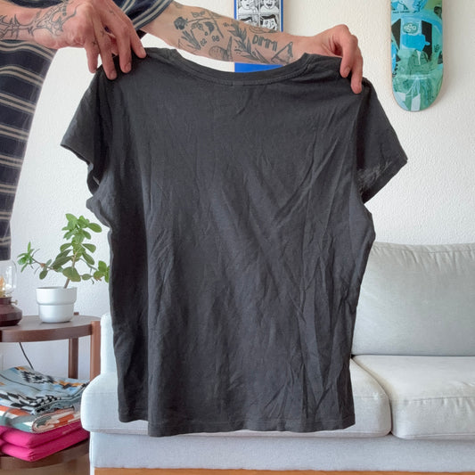 Black Shirt with Front Print