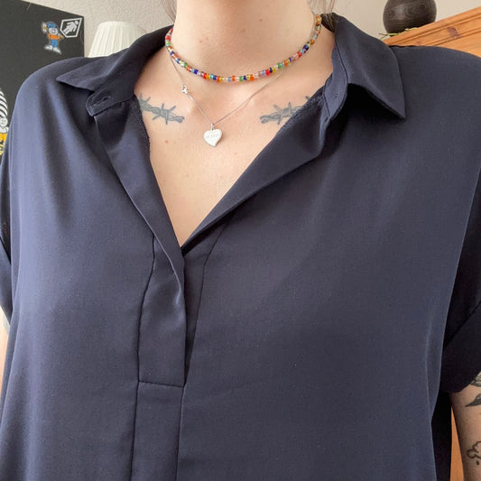 Blue / Black Blouse | Bern