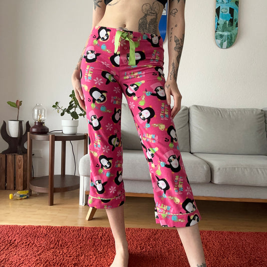 Pink Comfy Pants with Penguins | Bern