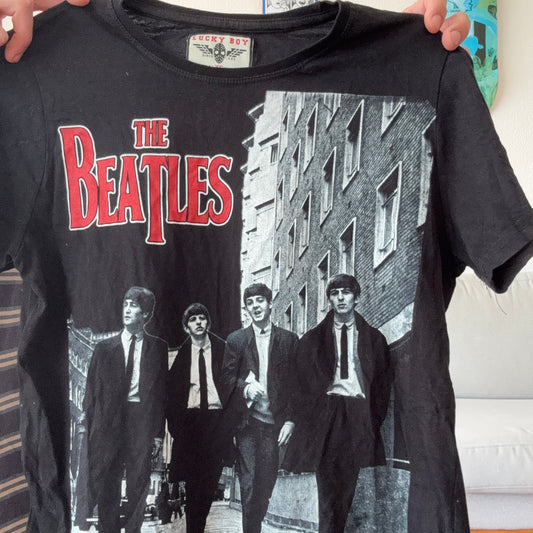 Schwarzes Beatles-Shirt