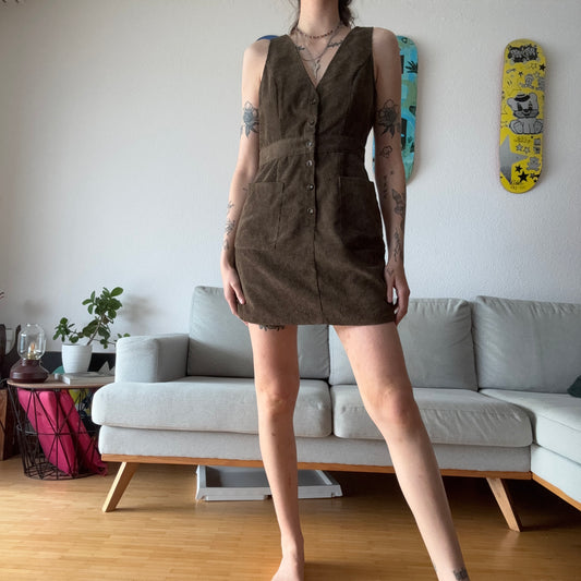 Brown Cord Dress