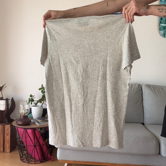 Gray Shirt with red Print