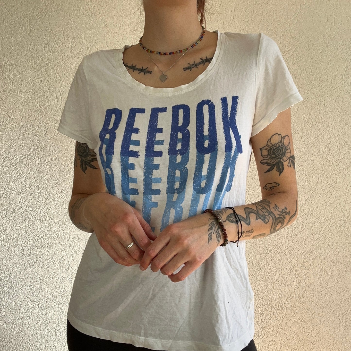 White Reebok Shirt