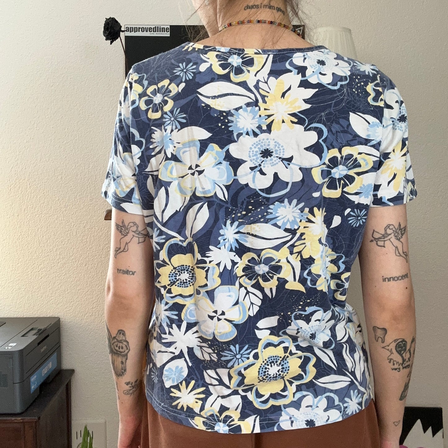 Blue Shirt with Flower Print | Bern