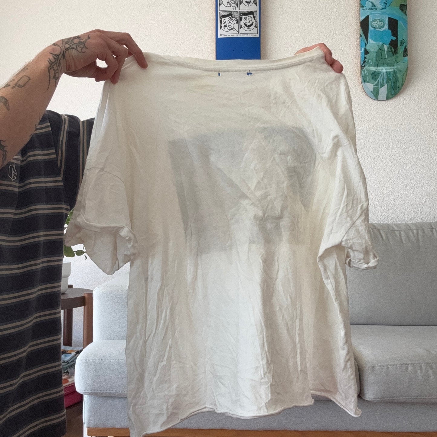 White Shirt with front Print