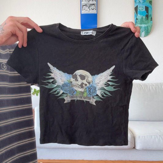 Black cropped Shirt | Bern