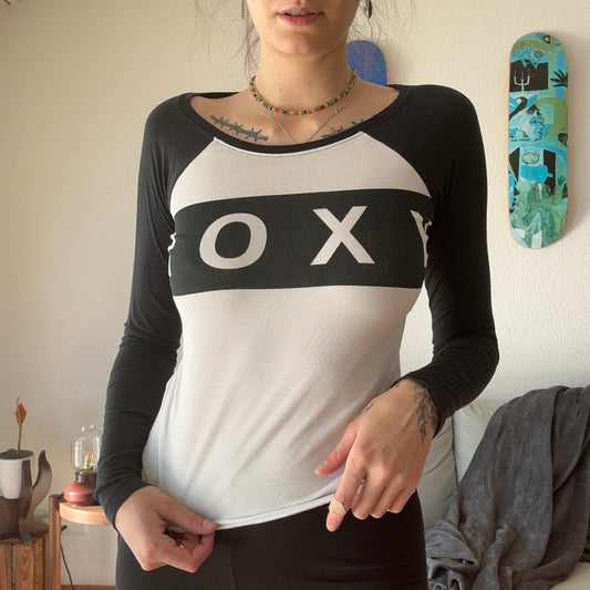 T-shirt à manches longues blanc et noir | Bern