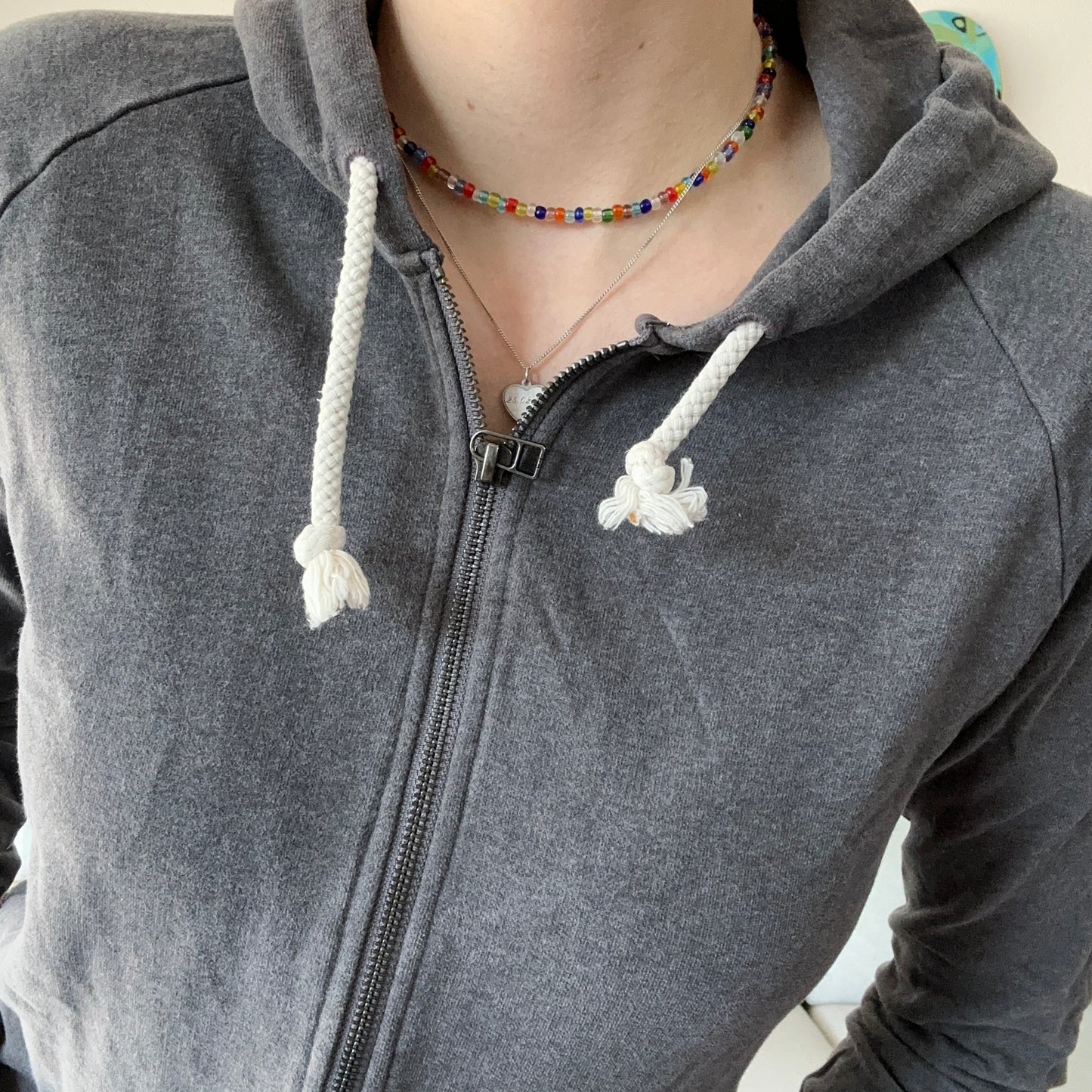 Gray Jacket / Zip up Hoodie