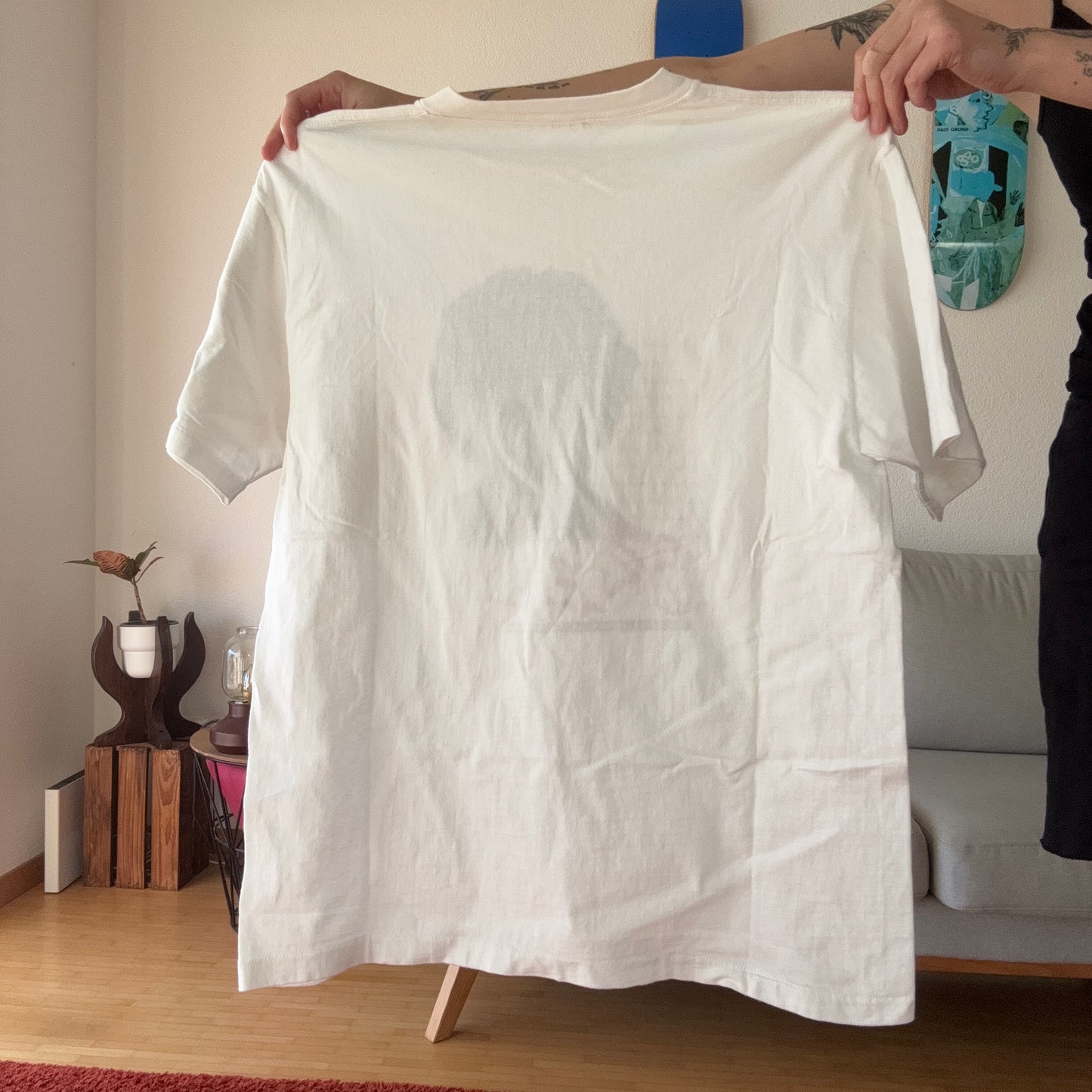 White Shirt with Front Print