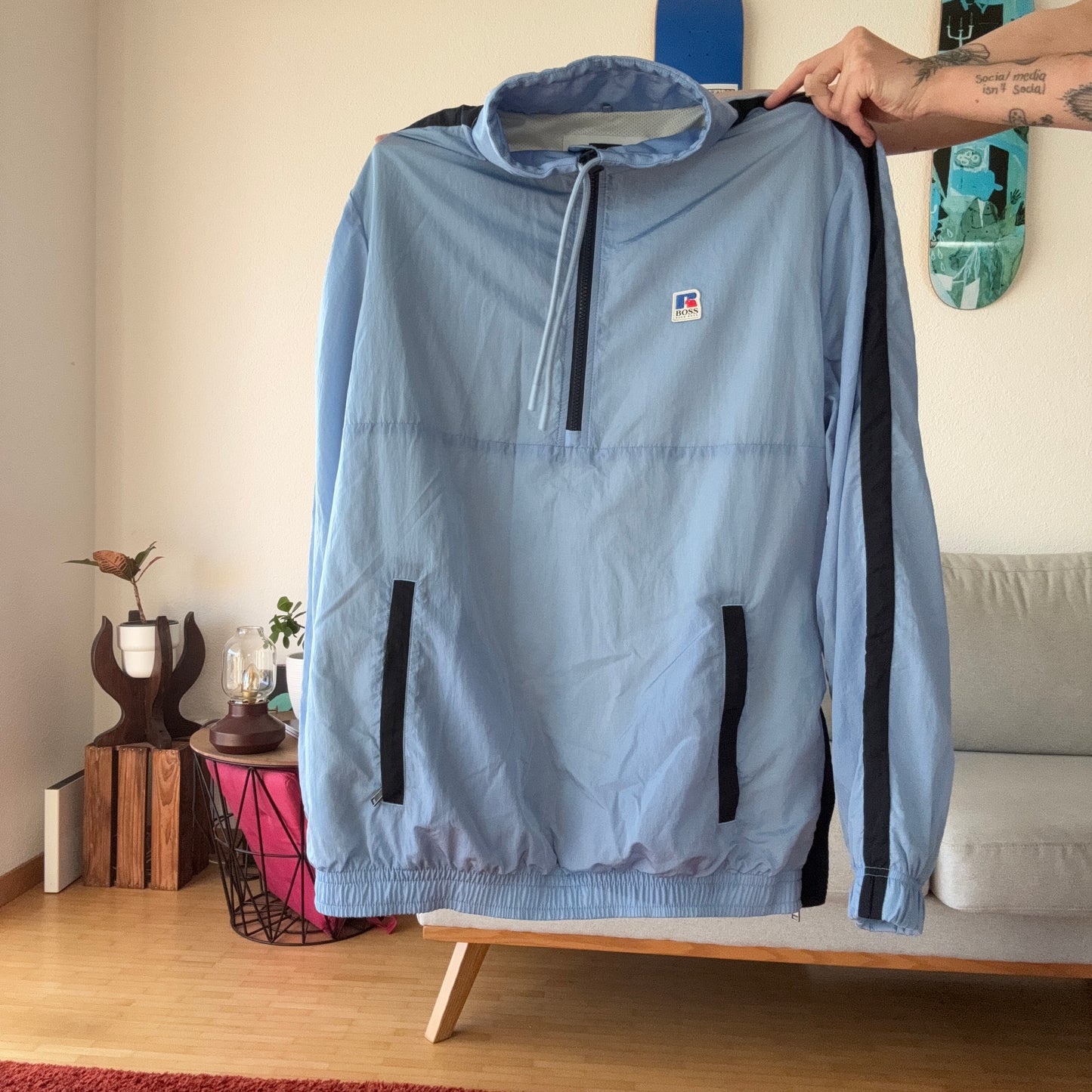 Blue Hugo Boss X RUSSEL ATHLETIC Jacket