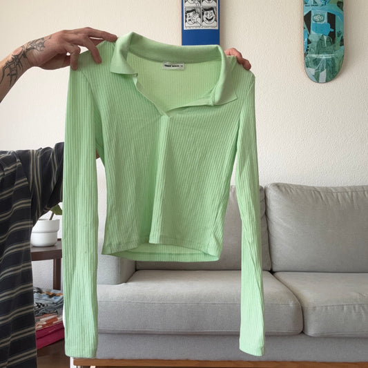 Green cropped Longsleeve