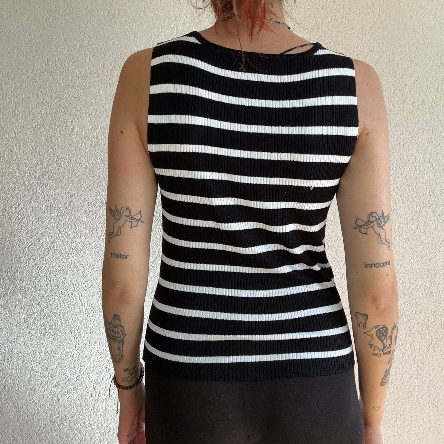 Black and white striped Top | Bern