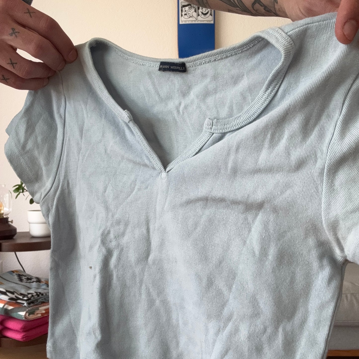 Blue Cropped Shirt | Bern
