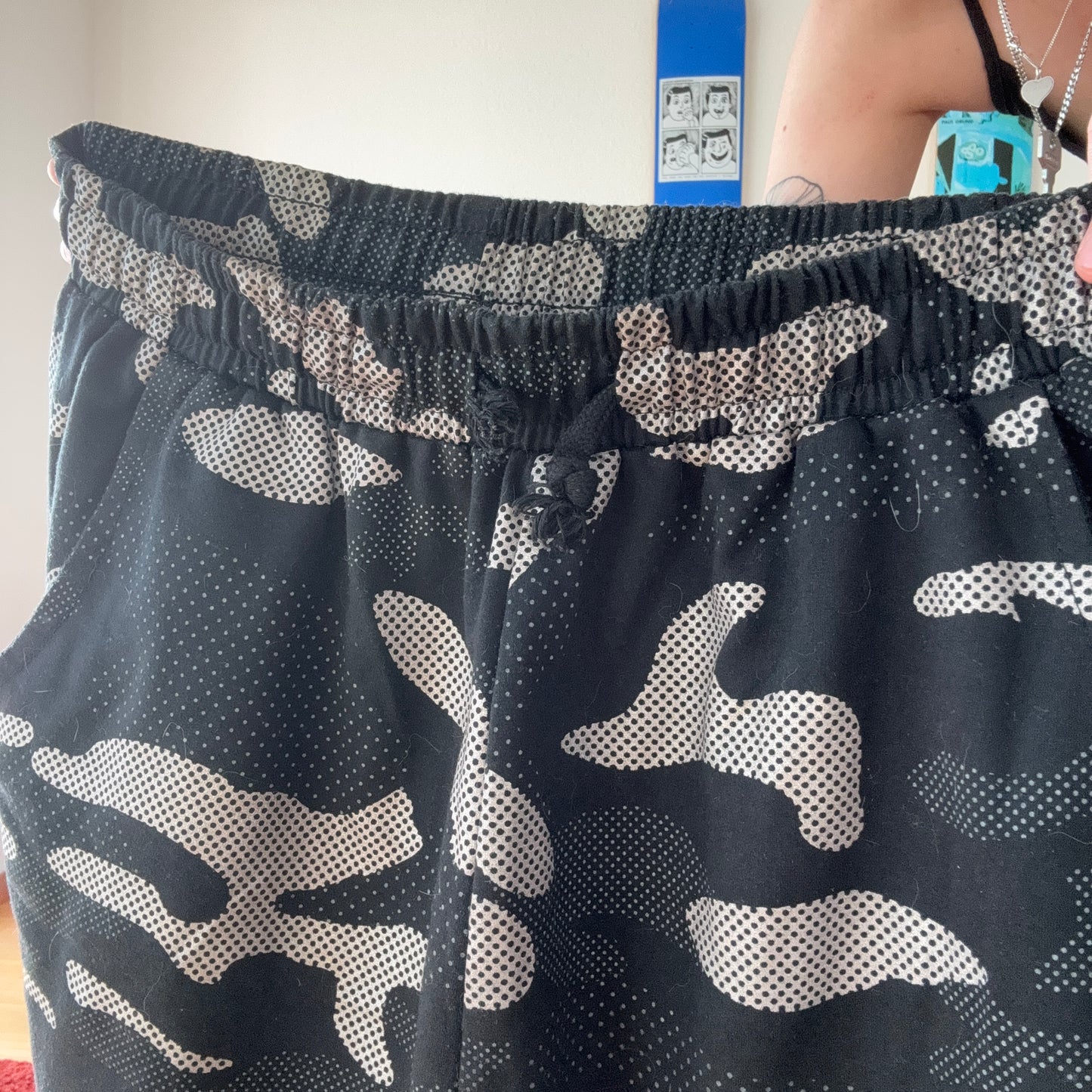 Black Military Style Shorts