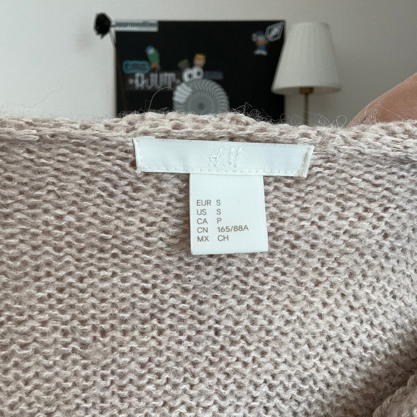 Sweat à capuche en tricot beige | Bern