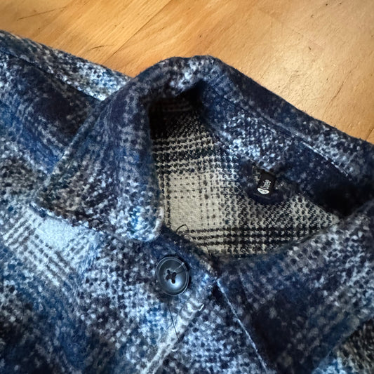 Blue, White and Black Checked Jacket|Bern