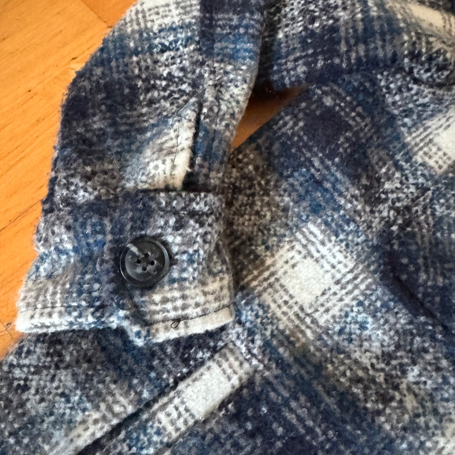 Blue, White and Black Checked Jacket|Bern