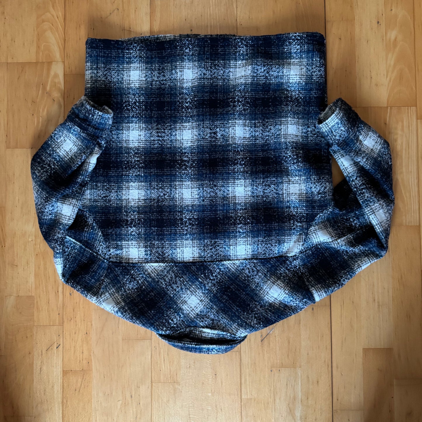 Blue, White and Black Checked Jacket|Bern