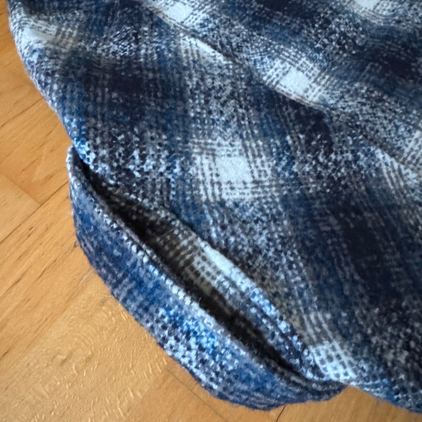 Blue, White and Black Checked Jacket|Bern