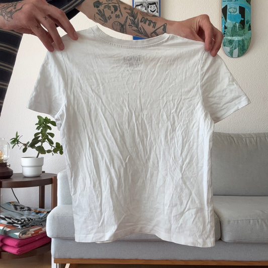 Weißes Basic-Shirt